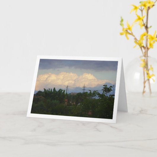 Aussicht auf das Kloster San Miguel, Valencia, Spa Karte (Gelbe Blume)