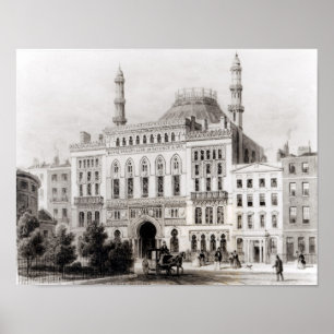 Aussicht auf das Königliche Panoptikum der Wissens Poster