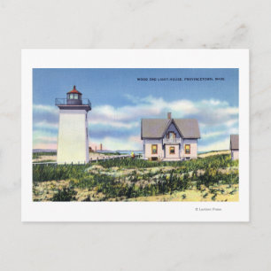 Aussicht auf das Leuchtturm am Holzende Postkarte