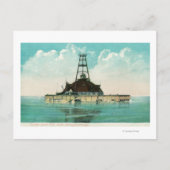 Aussicht auf das Leuchtturm der zwölften Straße Postkarte (Vorderseite)