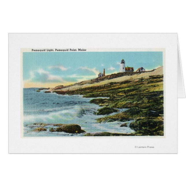 Aussicht auf das Leuchtturm von Pemaquid (Vorderseite (Horizontal))