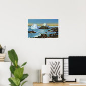 Aussicht auf das Meer Poster (Heimbüro)