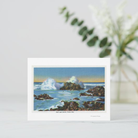 Aussicht auf das Meer Postkarte (Stehend Vorderseite)