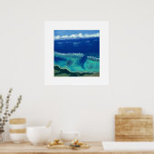 Aussicht auf das Meer von Okinawa (Zen-Platz) Poster (Küche)