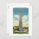 Aussicht auf das Monument Nr. 2 des Bunker Hill Postkarte (Vorne/Hinten)