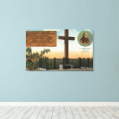 Aussicht auf das Monument Serra, Altstadt von San Leinwanddruck (Insitu (Holzboden))