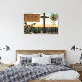 Aussicht auf das Monument Serra, Altstadt von San Leinwanddruck (Insitu (Schlafzimmer))