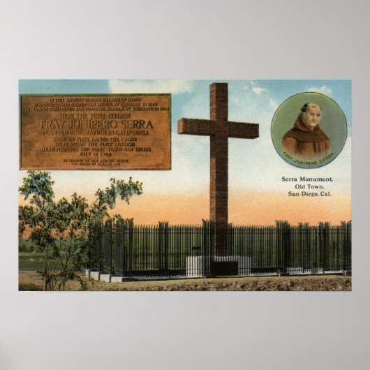 Aussicht auf das Monument Serra, Altstadt von San Poster (Vorne)