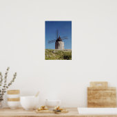 Aussicht auf das Moulin de Daudet Poster (Küche)