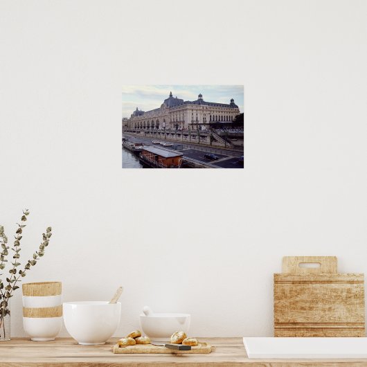 Aussicht auf das Musee d'Orsay aus Nordwesten Poster (Küche)