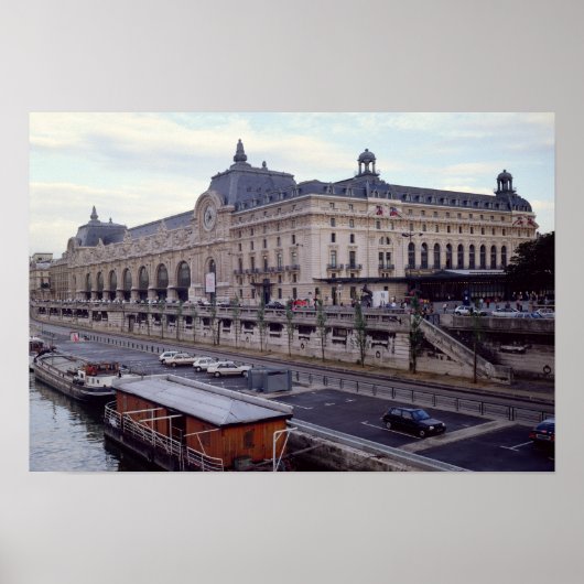Aussicht auf das Musee d'Orsay aus Nordwesten Poster (Vorne)