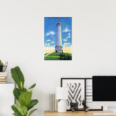 Aussicht auf das Myles Standish Monument Poster (Heimbüro)