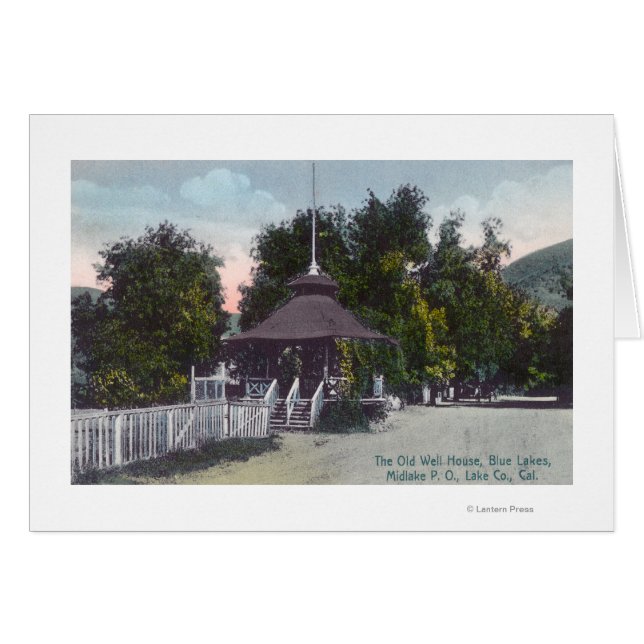 Aussicht auf das Old Well House am Blue Lake (Vorderseite (Horizontal))