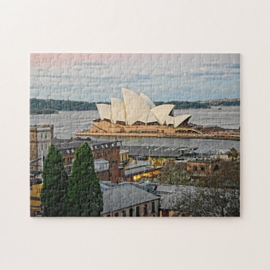 Aussicht auf das Opernhaus Sydney - 11x14 - 252 St Puzzle (Horizontal)