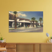 Aussicht auf das Palm Springs Hotel Leinwanddruck (Insitu (Wohnzimmer))