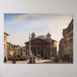 Aussicht auf das Pantheon, Rom Poster