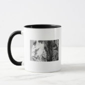 Aussicht auf das Paradies Camp und den Berg Rainie Tasse (Links)