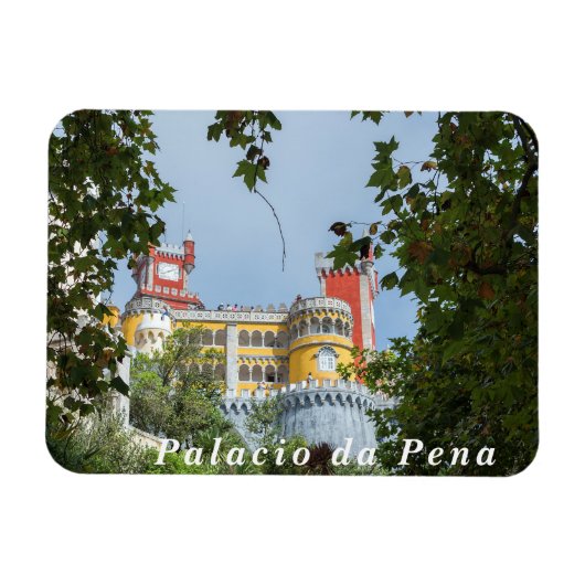 Aussicht auf das Pena Palace. Magnet (Horizontal)