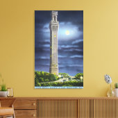 Aussicht auf das Pilgerdenkmal in der Nacht Leinwanddruck (Insitu (Wohnzimmer))