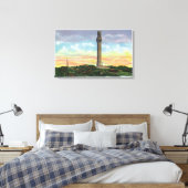 Aussicht auf das Pilgerdenkmal in der Provinz Leinwanddruck (Insitu (Schlafzimmer))