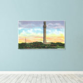 Aussicht auf das Pilgerdenkmal in der Provinz Leinwanddruck (Insitu (Holzboden))