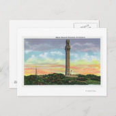 Aussicht auf das Pilgerdenkmal in der Provinz Postkarte (Vorne/Hinten)