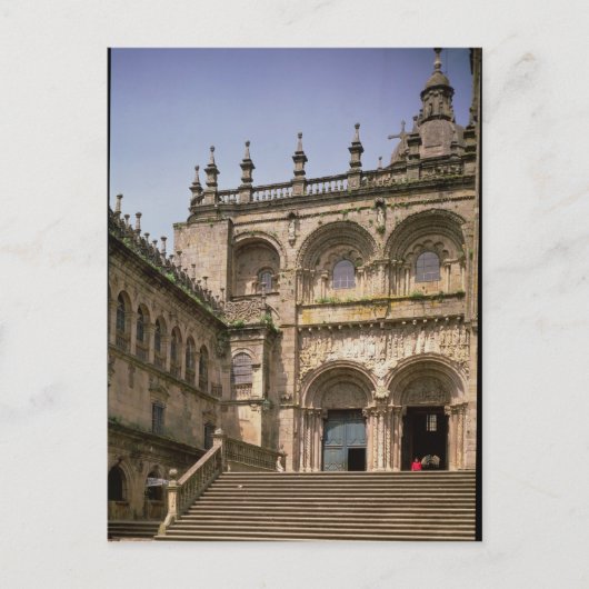 Aussicht auf das Portal des südlichen Querschiffs, Postkarte (Vorderseite)