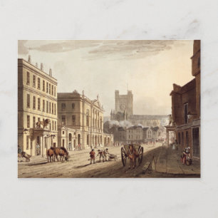 Aussicht auf das Rathaus, den Markt und die Abtei, Postkarte