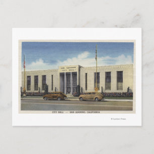 Aussicht auf das Rathaus Postkarte