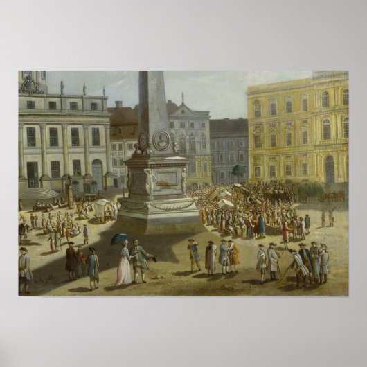 Aussicht auf das Rathaus, Potsdam Poster (Vorne)