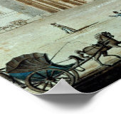 Aussicht auf das römische Amphitheater Poster (Ecke)