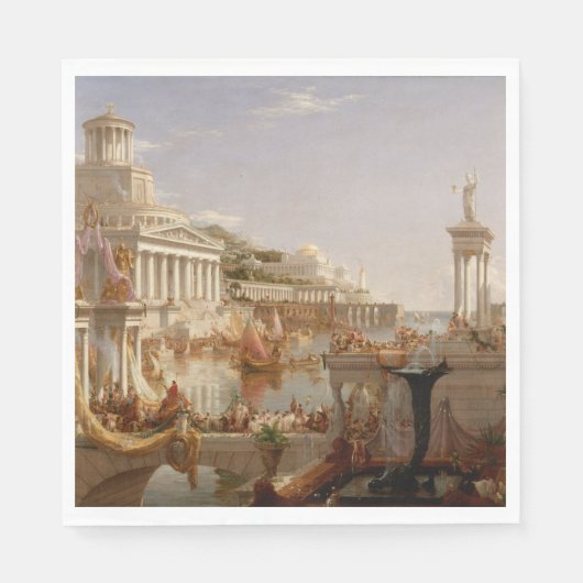 Aussicht auf das Römische Reich (Konsummation of E Serviette (Vorderseite)