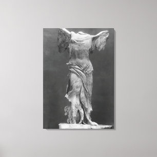 Aussicht auf das Samothrace im Louvre-Museum Leinwanddruck