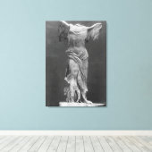 Aussicht auf das Samothrace im Louvre-Museum Leinwanddruck (Insitu (Holzboden))