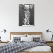 Aussicht auf das Samothrace im Louvre-Museum Leinwanddruck (Insitu (Schlafzimmer))