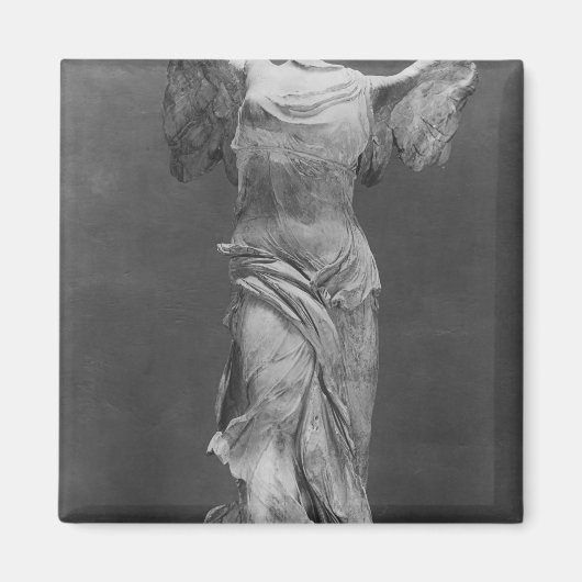 Aussicht auf das Samothrace im Louvre-Museum Magnet (Vorne)