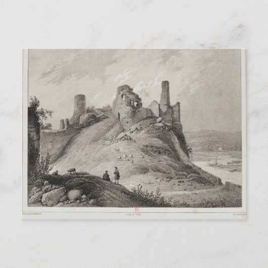 Aussicht auf das Schloss Berwick Postkarte (Vorderseite)