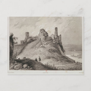 Aussicht auf das Schloss Berwick Postkarte