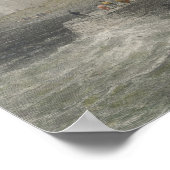 Aussicht auf das Schloss Carrifergus Poster (Ecke)