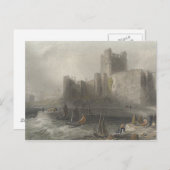 Aussicht auf das Schloss Carrifergus Postkarte (Vorne/Hinten)