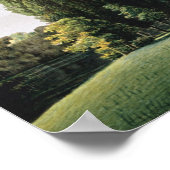 Aussicht auf das Schloss in der Nähe der Steinbrüc Poster (Ecke)