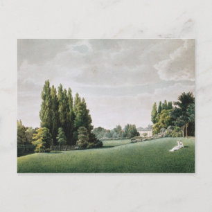 Aussicht auf das Schloss in der Nähe der Steinbrüc Postkarte