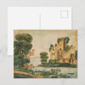 Aussicht auf das Schloss Postkarte (Vorne/Hinten)