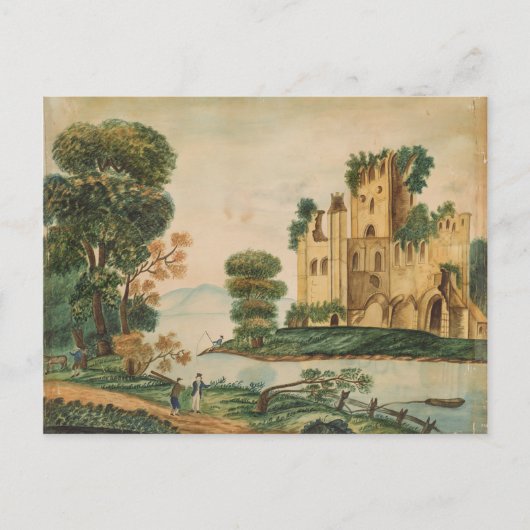 Aussicht auf das Schloss Postkarte (Vorderseite)