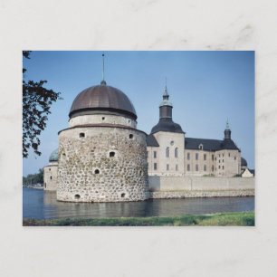 Aussicht auf das Schloss Vadstena, Baujahr 1545 Postkarte