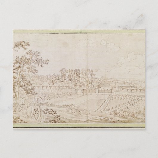 Aussicht auf das Schloss von Celle-Saint-Cloud, c. Postkarte (Vorderseite)