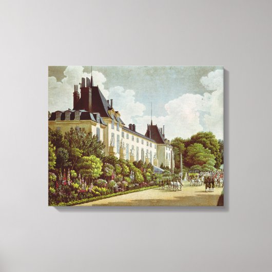 Aussicht auf das Schloss von Malmaison Leinwanddruck (Vorderseite)