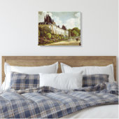 Aussicht auf das Schloss von Malmaison Leinwanddruck (Insitu (Schlafzimmer))