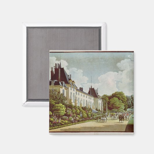 Aussicht auf das Schloss von Malmaison Magnet (Vorderseite/Rückseite)