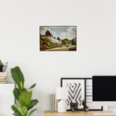 Aussicht auf das Schloss von Malmaison Poster (Heimbüro)